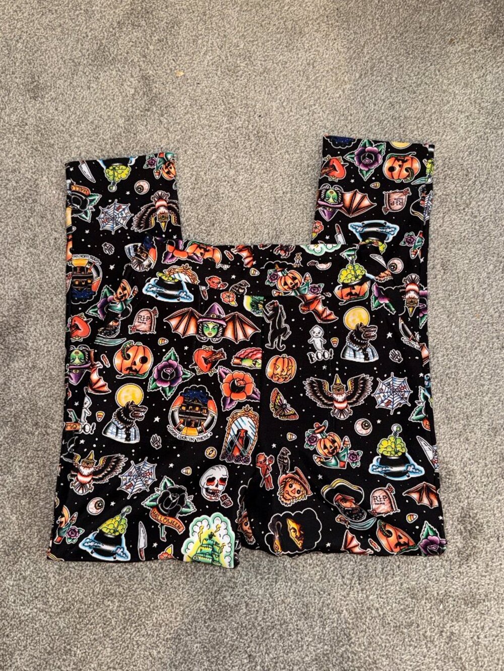 Blackmilk Tattooween Cuffed Pants Halloween S NWOT